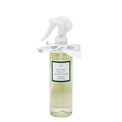 Spray Igienizzante Profumato per Tessuti e Superfici 250ml Basilico & Zenzero