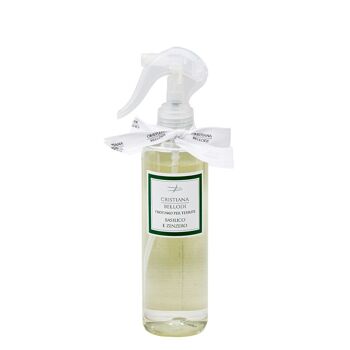 Spray Assainissant Parfumé pour Tissus et Surfaces 250 ml Basilic & Gingembre 1