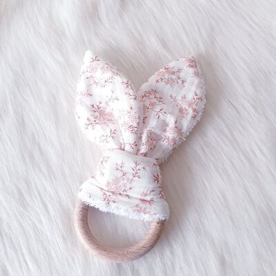 Hortense Peach teething ring