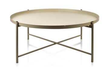 Table basse LUCAS BEIGE 76.50xh32cm 1