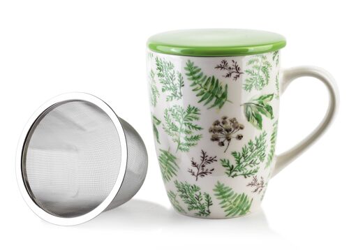 EDDY Mug with infuser and lid, green