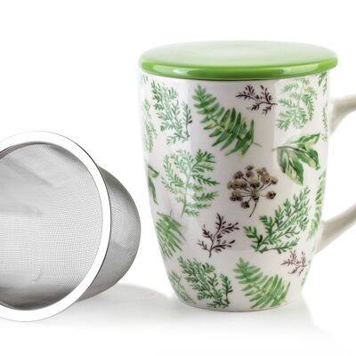 EDDY Mug with infuser and lid, green