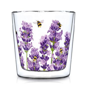 Verre tendance Abeilles & Lavande DW