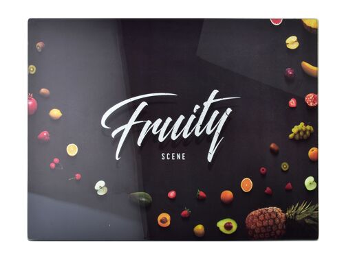 ARIA Cutting board 40x30cm glass fruity black