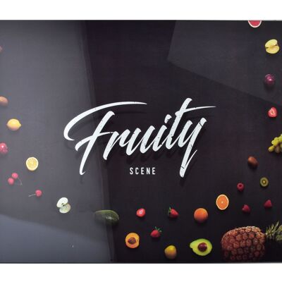 ARIA Cutting board 40x30cm glass fruity black