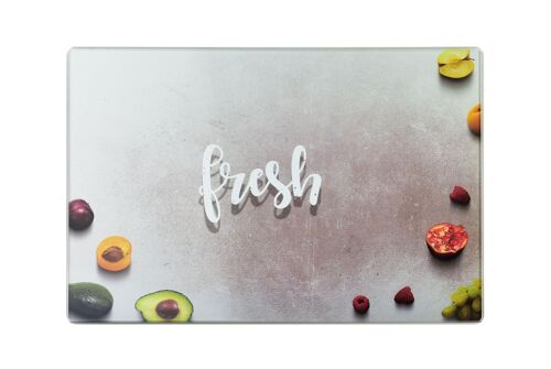 ARIA Cutting board 20x30cm glass, fresh fruit