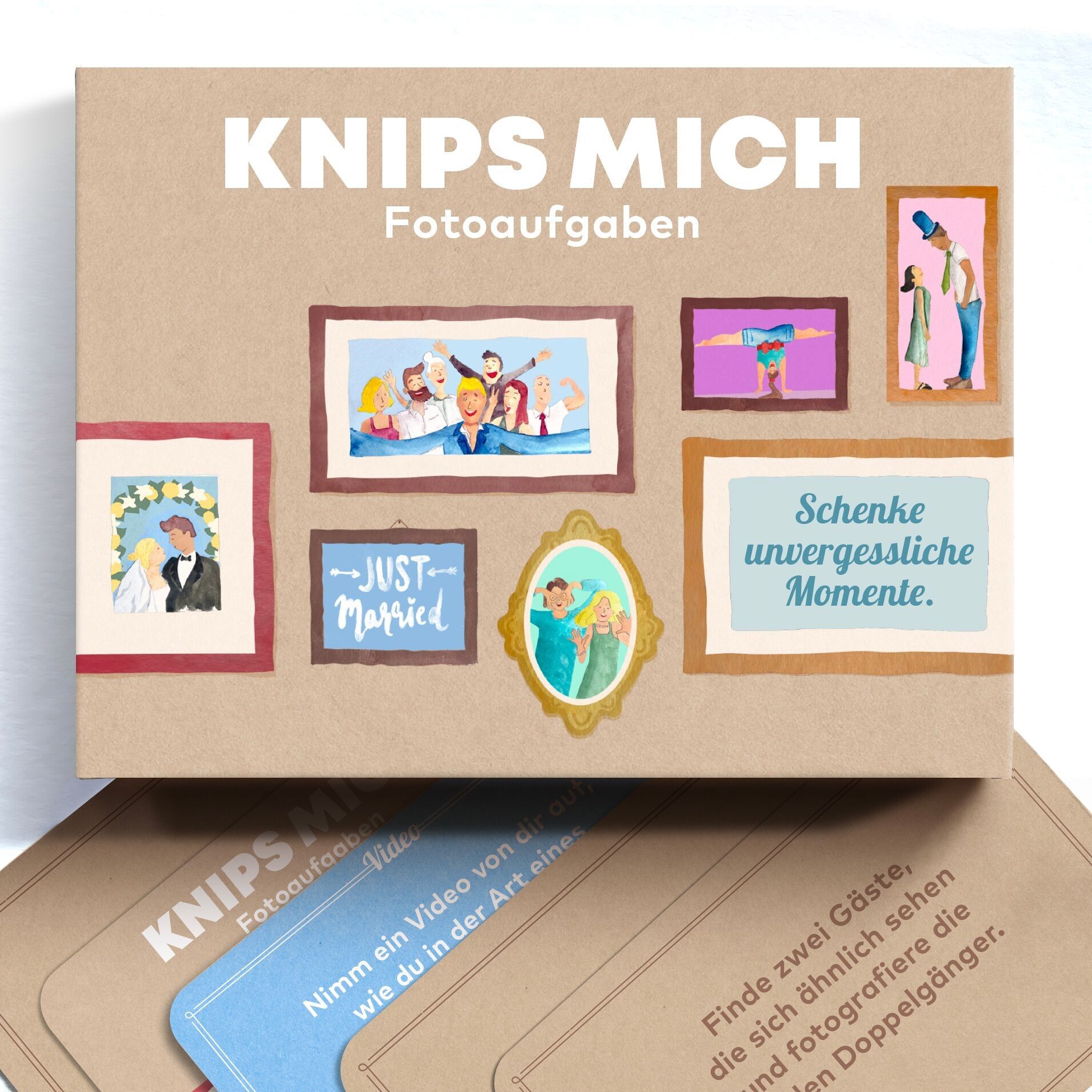Knips mich - Hochzeitsspiel mit Fotoaufgaben für Gäste - 80 + 3 Aufgaben für eine unvergessliche Hochzeit