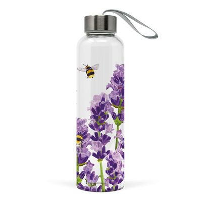 Botella de abejas y lavanda