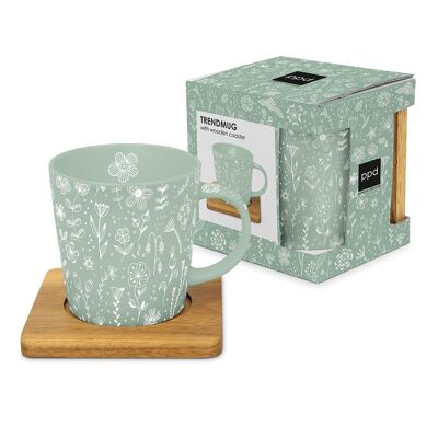 Pure Flower eucalipto Trend Mug natura