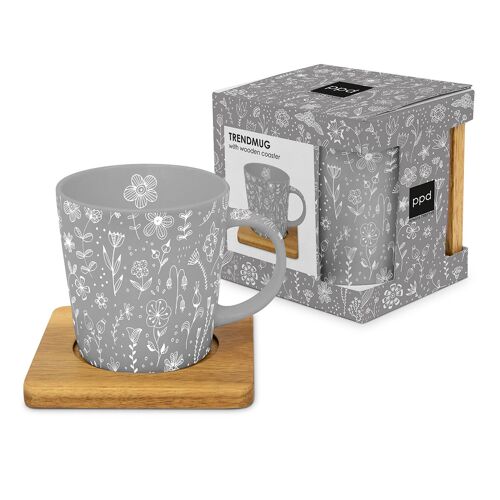 Pure Flower grey Trend Mug nature