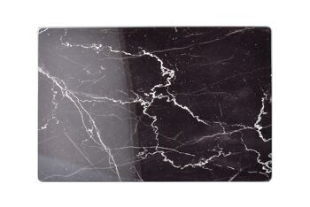 ARIA Planche à découper 20x30cm verre, marbre noir 1