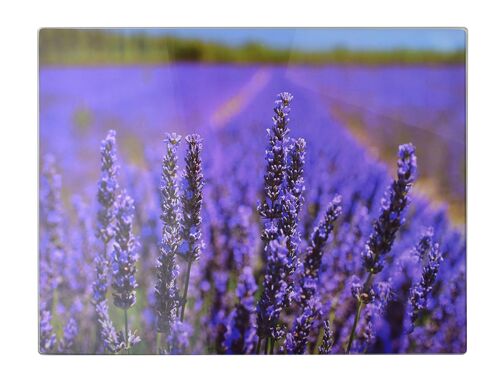 ARIA Cutting board 40x30cm glass lavender