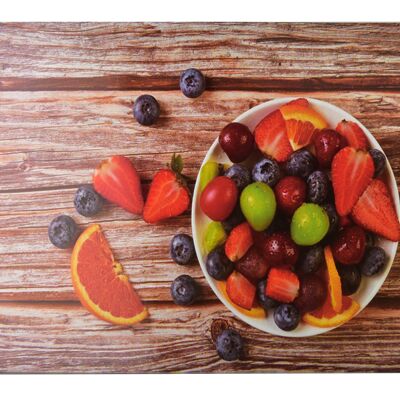 ARIA Tagliere 40x30 cm tagliere per frutta in vetro