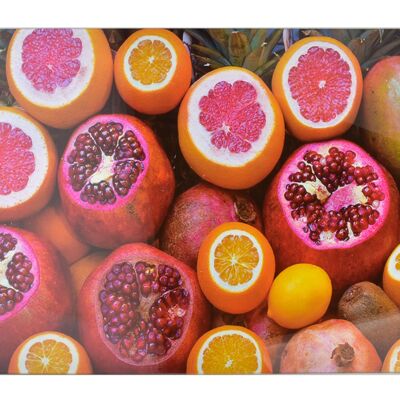 ARIA Cutting board 40x30cm glass FRUIT