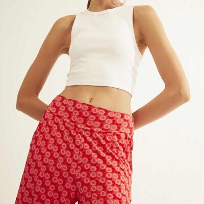 Ruby Bouquet Skirt Pants