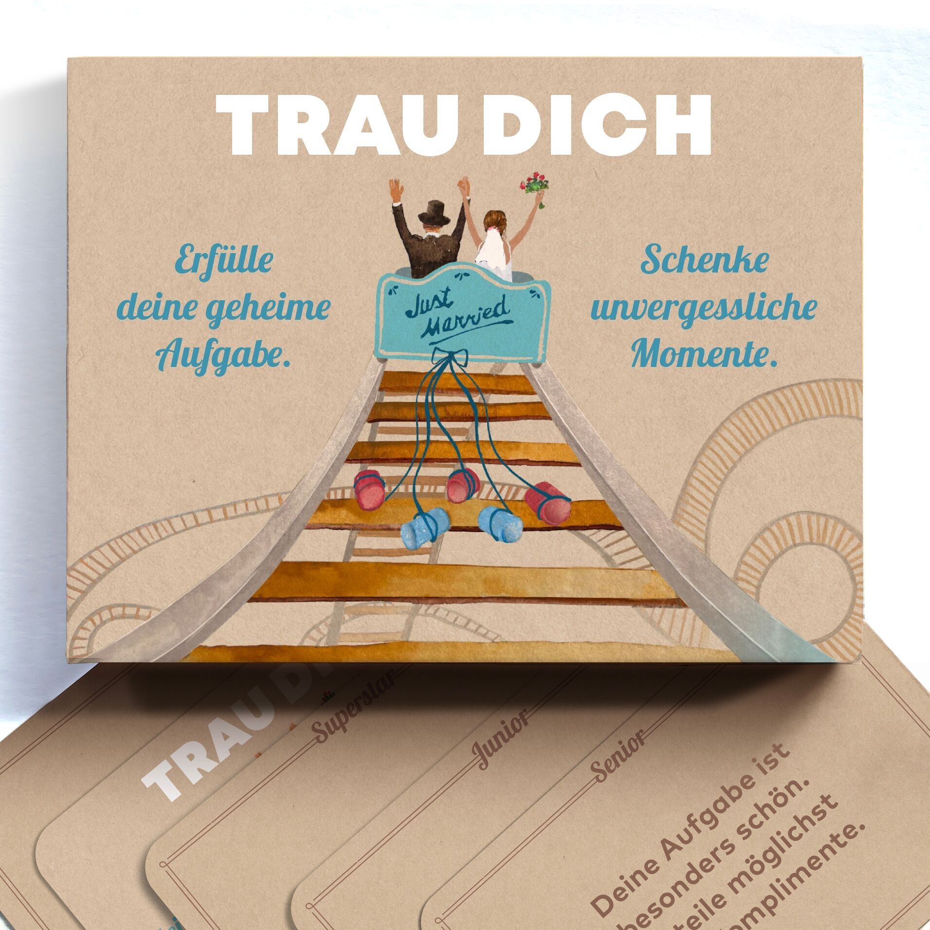 Trau dich - Hochzeitsspiel für Gäste - 80 + 3 Aufgaben für eine unvergessliche Hochzeit