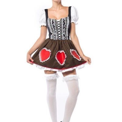Oktoberfest Dress Heidi Heart - S