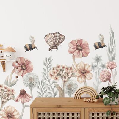 Adesivo da parete | Set di fiori di campo II