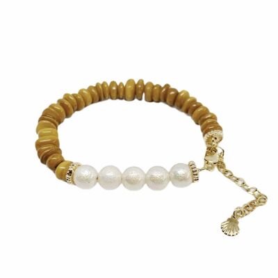 Bracelet POMME D'AMOUR - Camel