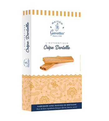 Crêpe Dentelle L'Authentique - Etui 125g - Biscuit Breton - Gavottes 1