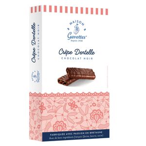 Crêpe Dentelle au Chocolat noir - Etui 100g - Biscuit Breton - Gavottes
