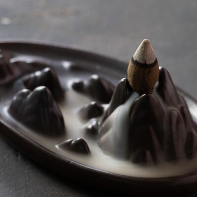 Mountain cone incense holder - Reverse incense