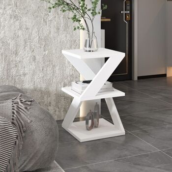 Table d'appoint tulipe blanc 91508 2