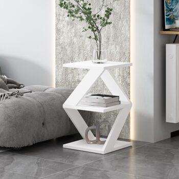 Table d'appoint tulipe blanc 91508 3