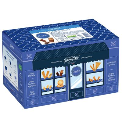 Milchschokoladen-Spitzen-Crêpe – Maxi-Format-Box 800 g – Bretonischer Keks – Gavottes