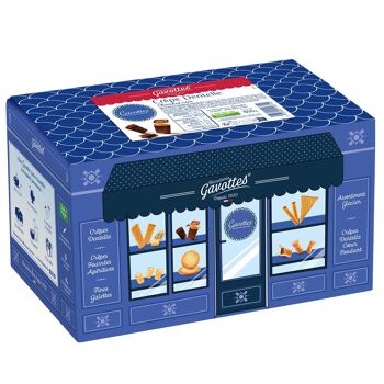 Crêpes Dentelle au Chocolat noir - Boite Maxi Format 800g - Biscuit Breton - Gavottes 1
