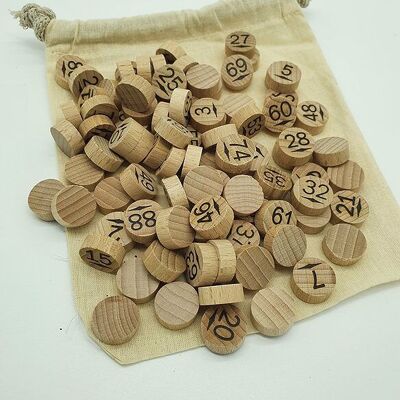 Purse of 90 Loto tokens in Beech