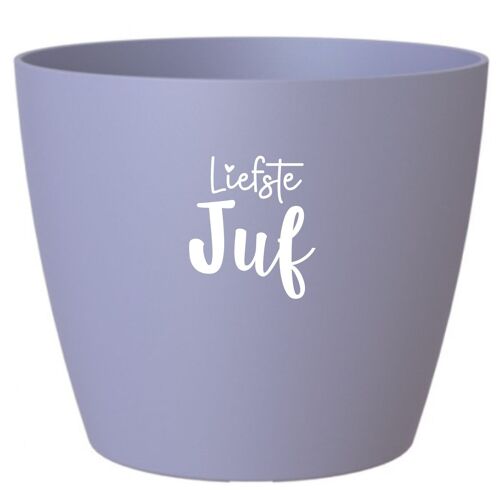 bloempotje 'Liefste Juf' - Lila