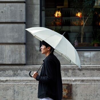 Shupatto Parapluie à Fermeture One-Pull 58cm - Blanc Beige 12
