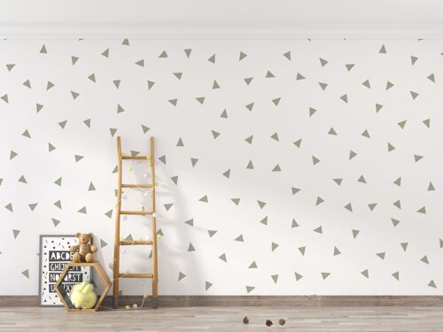 Wallpaper Triangle - Olive Spring