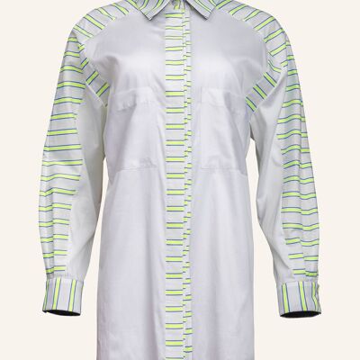 Isabel - Blouse chemise oversize confectionnée en coton
