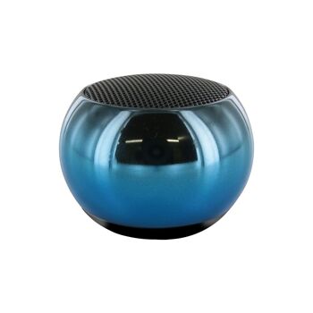 Mini Enceinte en Aluminium degradée bleu - Puissance 3W 2