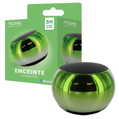 Mini Enceinte en Aluminium degradée vert - Puissance 3W