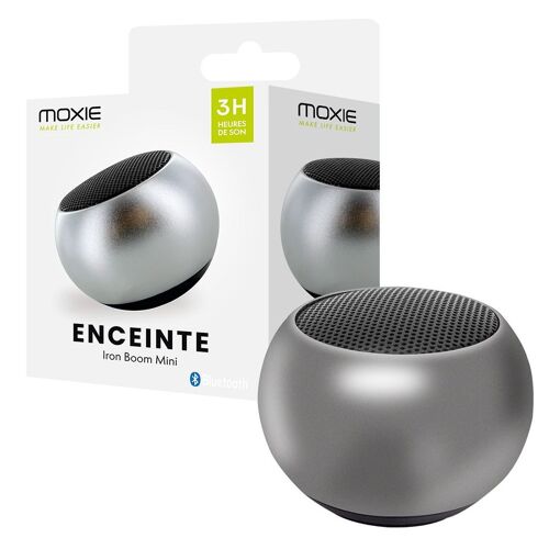 Mini Enceinte en Aluminium Argent - Puissance 3W