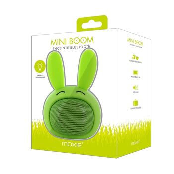 Enceinte Bluetooth Rabbit avec Oreilles Lumineuses - Vert 3