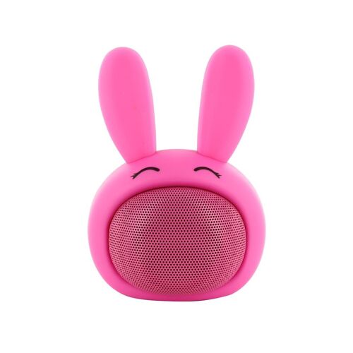 Enceinte Bluetooth Rabbit avec Oreilles Lumineuses - Rose