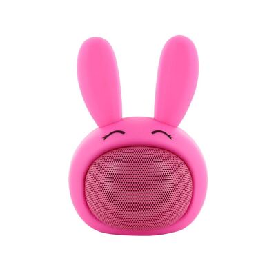 Altavoz Bluetooth Conejo con Orejas Iluminadas - Rosa