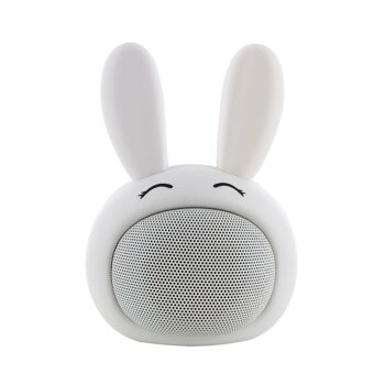 Enceinte Bluetooth Rabbit avec Oreilles Lumineuses - blanc 1