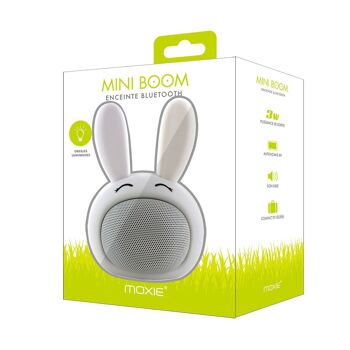 Enceinte Bluetooth Rabbit avec Oreilles Lumineuses - blanc 3
