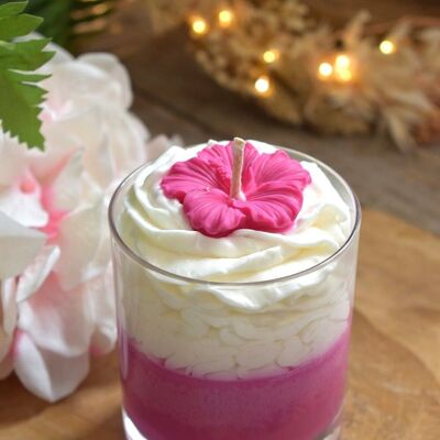 Round candle 180 gr Hibiscus