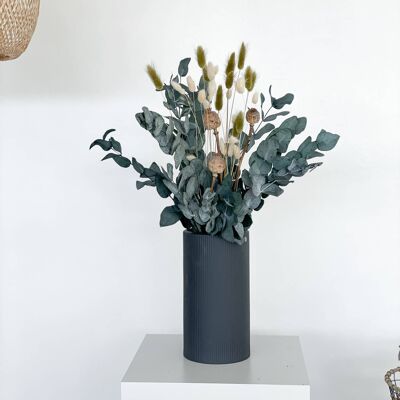 Bouquet de fleurs séchées eucalyptus à feuilles persistantes