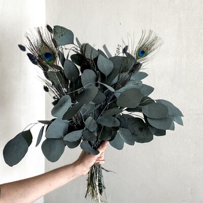 Bouquet de fleurs séchées Eucalyptus Bleu Ciel