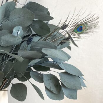 Bouquet de fleurs séchées Eucalyptus Bleu Ciel 2