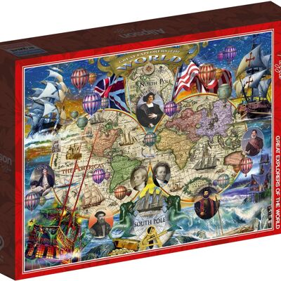 ALIZE GROUP  -Puzzle 1500 Pièces Explorateurs Monde