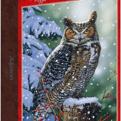 ALIZE GROUP -500 Piece Puzzle Owl In Winter