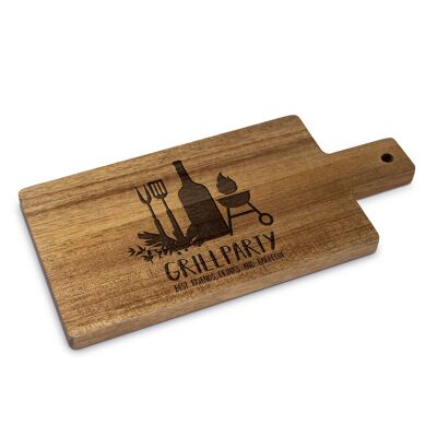 Grill & Beer Wood Tray nature